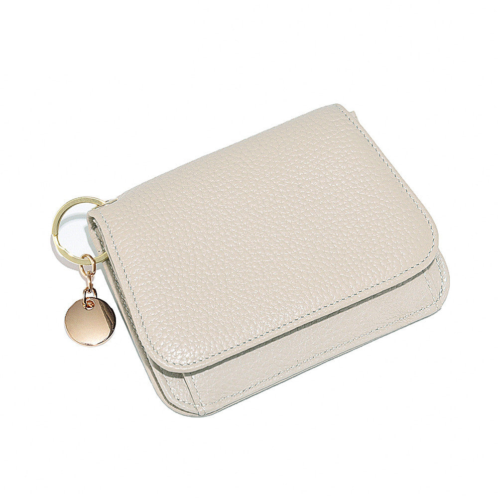 Cute Cowhide Zipper Coin Purse for Fashion Lovers